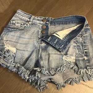 Short Ripped Jean Shorts